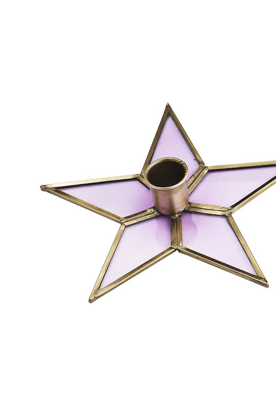 Декоративний свічник Madam Stoltz Lavender IB.2210124.Lavender фіолетовий AA00