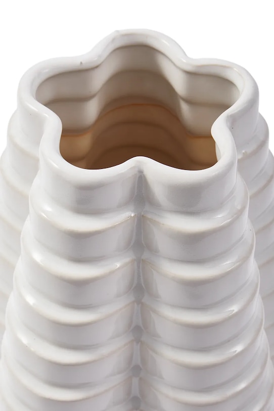 Dekoratívna váza Pols Potten Mille-Feuille 240.205.099 biela