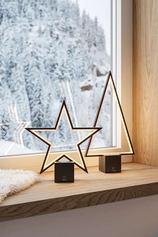 Sompex dekoracja świąteczna led Pine 2.0 72420 czarny AA00