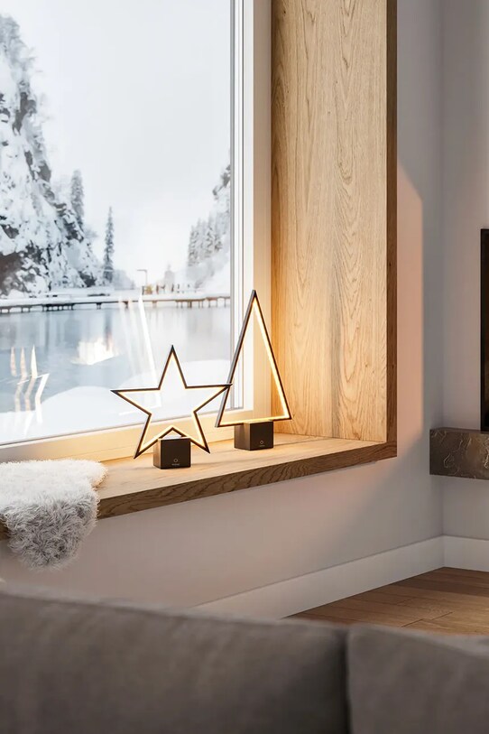 Lifestyle Sompex dekoracja świąteczna led Pine 2.0 72420 czarny
