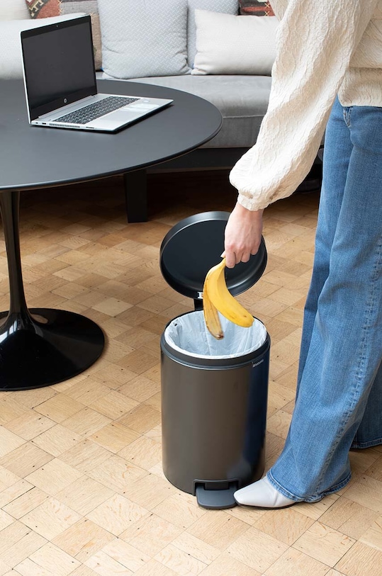 Brabantia cos de gunoi NewIcon 12 L negru 233487