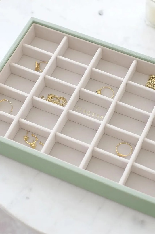 Всекидневна и спалня Органайзер за бижута Stackers 74513 зелен