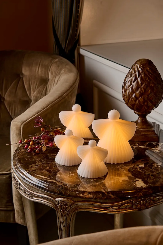 Sirius decorațiune de crăciun cu led-uri Asta Engel 13322 alb AA00