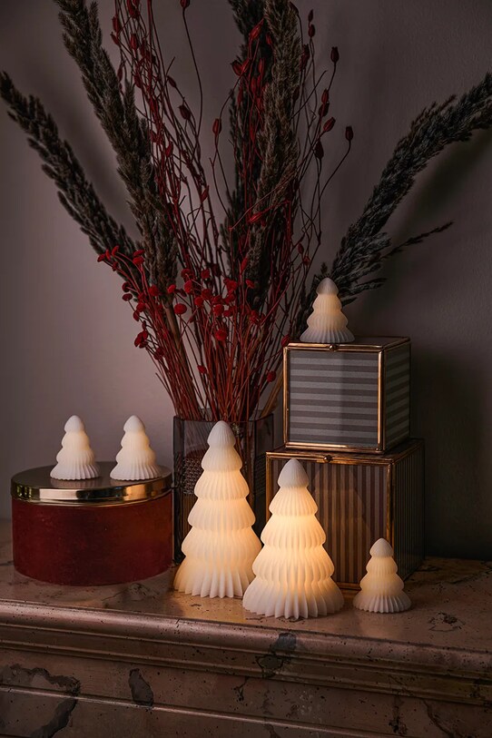 Lifestyle Sirius set de decorațiuni de crăciun cu led Claire Juletra 4-pack 13207. alb