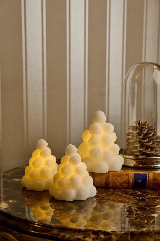 Sirius set de decorațiuni de crăciun cu led Evy Snebolde 2-pack 13325. alb AA00