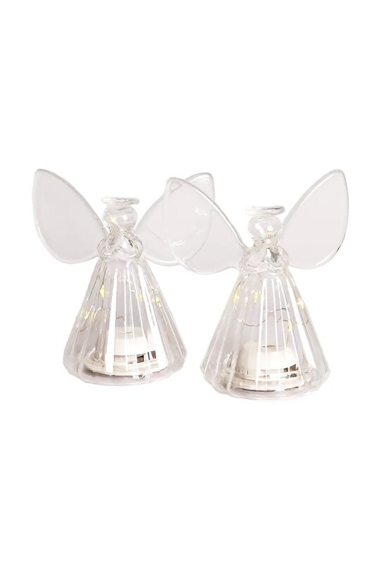 Sirius set de decorațiuni de crăciun cu led Iris Engel 2-pack transparent 58031