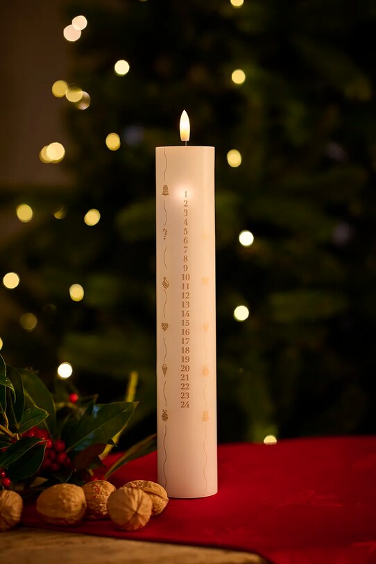 Κερί led advent Sirius Sille 80715 λευκό AA00