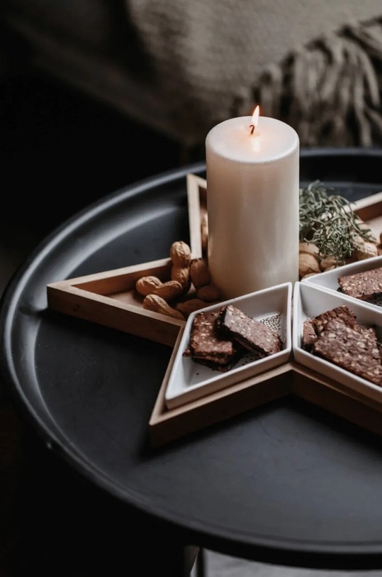 Servirni pladenj s skodelicami Raeder Star pisana C90147