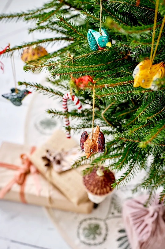 Lifestyle Bloomingville karácsonyi díszek Carmela Ornament 2 db 82066073 sárga