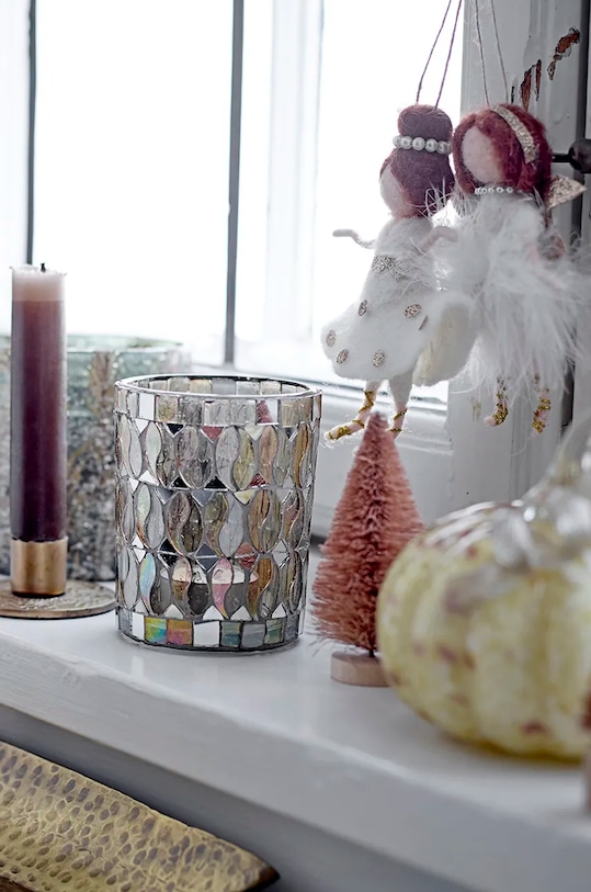 Декоративна висулка Bloomingville Liuka (2 броя) 82060082 бял AA00