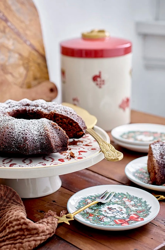 Set desertnih tanjura Bloomingville Valentin 4-pack 82060003 zelena AA00