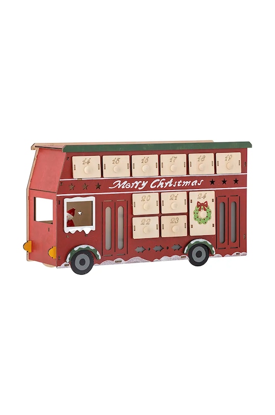 Bloomingville kalendarz adwentowy dla dzieci Edward czerwony 82061118