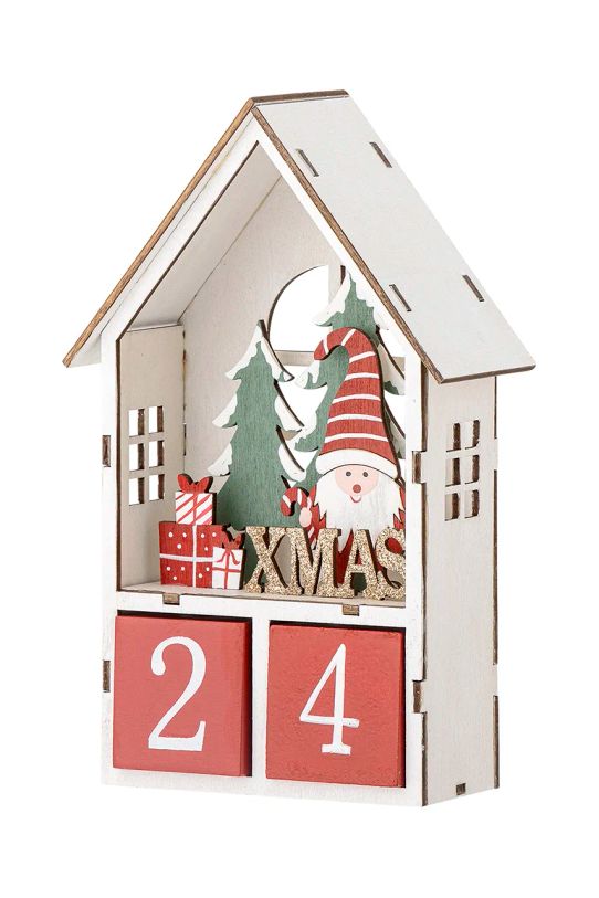 Lifestyle Bloomingville calendar de advent pentru copii Edmund Calendar 82061117 rosu