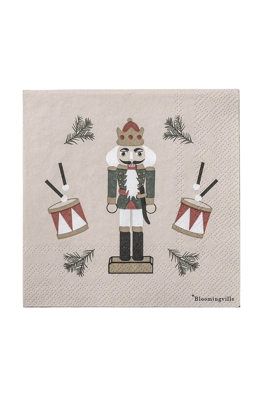 Набор декоративных салфеток Bloomingville Jolly Napkin 20 шт. зелёный 82062561
