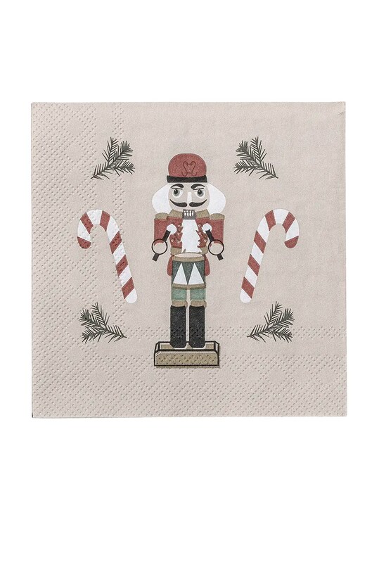 Комплект декоративни салфетки Bloomingville Jolly Napkin 20 броя 82062561 зелен AA00