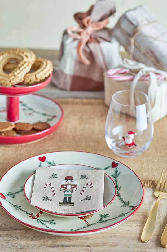 Набор декоративных салфеток Bloomingville Jolly Napkin 20 шт. зелёный 82062561