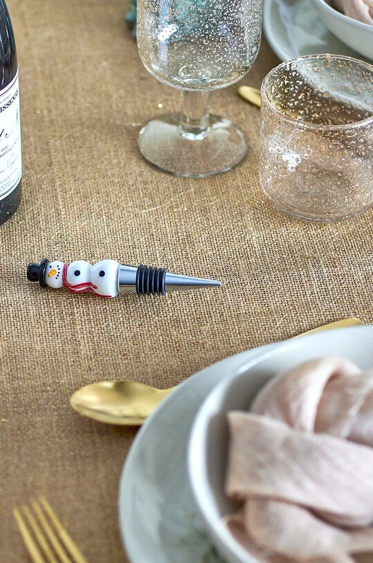 Korok na víno Bloomingville Lynn Wine Stopper 82061127 biela AA00