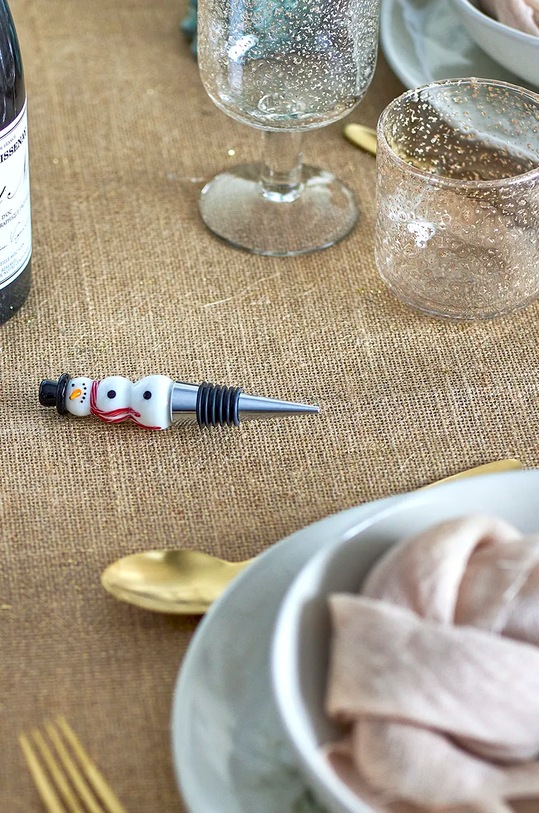 Bloomingville plută de vin Lynn Wine Stopper 82061127 alb AA00