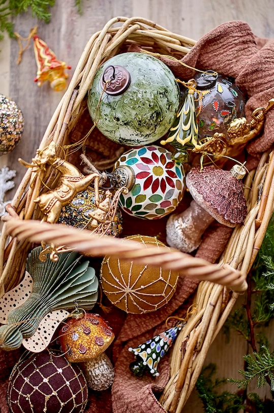 Lifestyle Bloomingville pandantiv decorativ Anisa Ornament 3-pack 82061079 galben