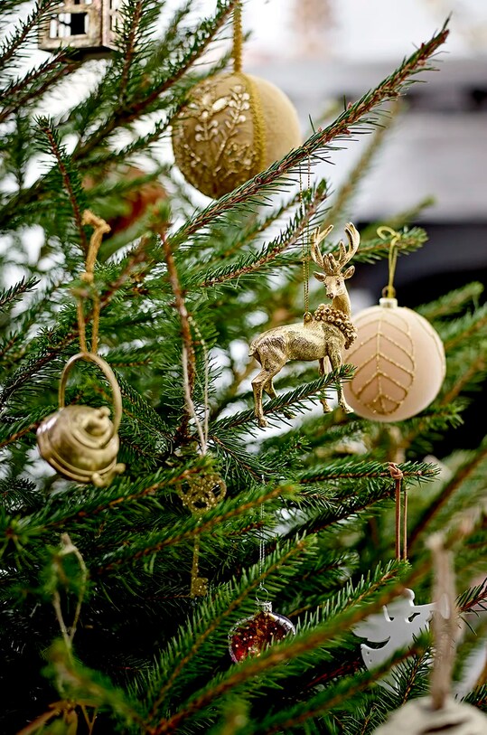 Bloomingville pandantiv decorativ Kaley Ornament 9-pack 82060040 galben AA00