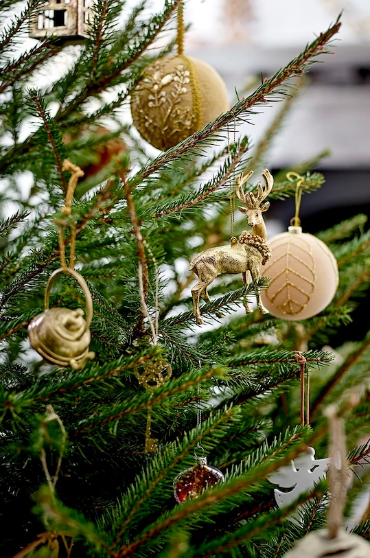 Bloomingville zawieszka dekoracyjna Kaley Ornament 9-pack 82060040 żółty AA00