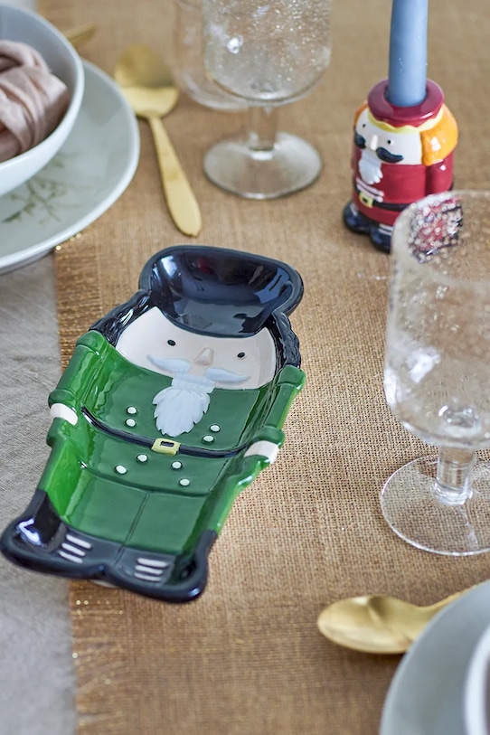 Лайфстайл Декоративная тарелка Bloomingville Feast Serving Plate 82061251 зелёный