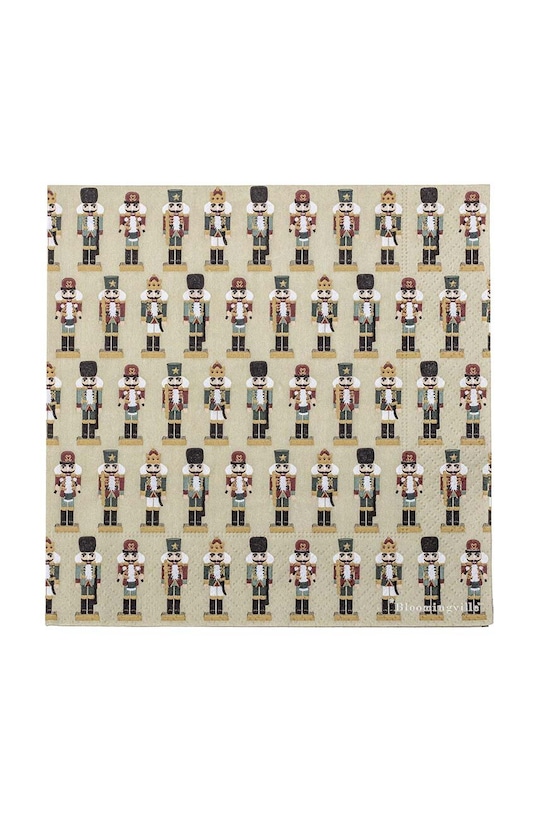 Bloomingville zestaw serwetek Darren Napkin 20-pack zielony 82051533