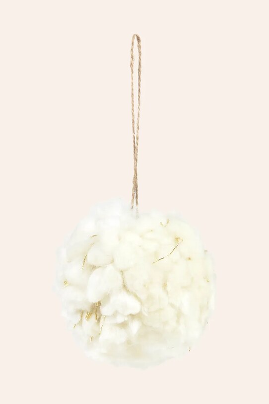 Στολίδι για το Χριστουγεννιάτικο δέντρο Calma House Flock Flakes μπεζ FLOC.AD8.CRU