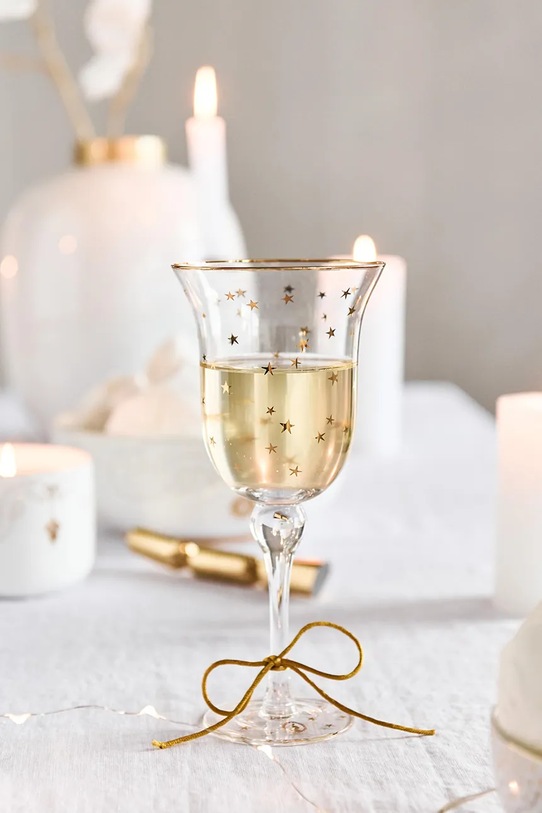 Kuchnia i bar Pip Studio zestaw kieliszków do wina Stars Gold 360 ml 6-pack 51.131.058 transparentny