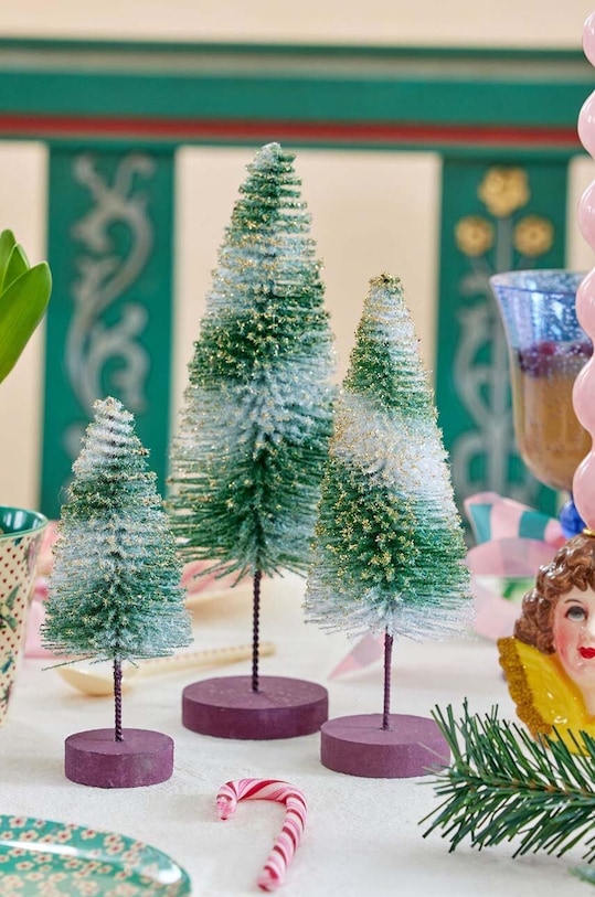 Decor Ozdobný vianočný stromček Rice 3-pak BOTRE.XMASG viacfarebná