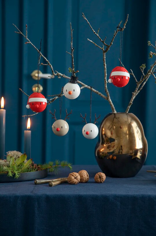 Декоративная подвеска Hoptimist Santa Ornament 2 шт 26094. мультиколор AA00