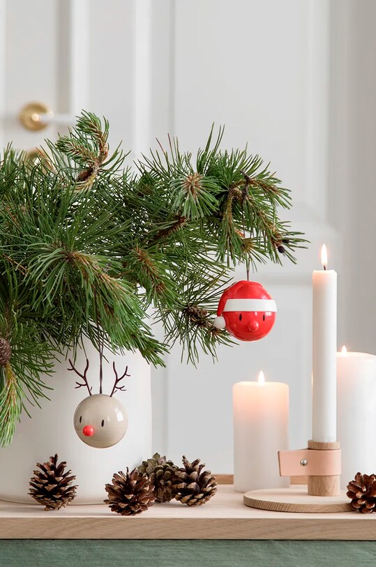Декоративная подвеска Hoptimist Santa Ornament 2 шт мультиколор 26094.