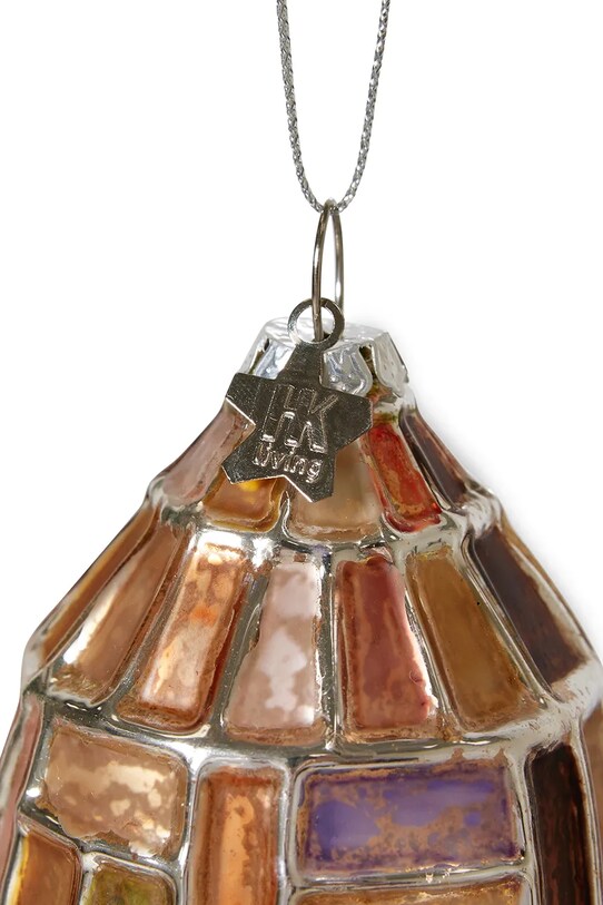 Колекційна ялинкова іграшка Hkliving Brytalist Oval APH7002 барвистий AA00