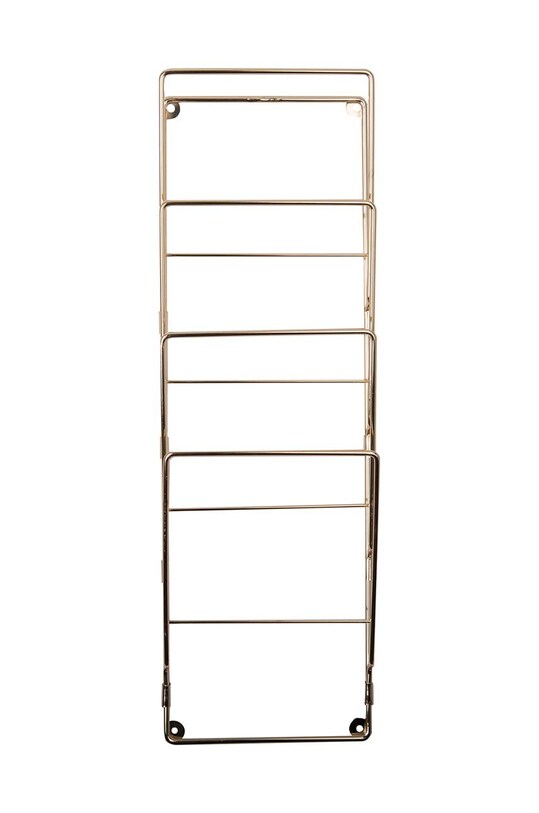 Вітальня та спальня Настінний тримач для газет Present Time Rack Wire CR120GD барвистий