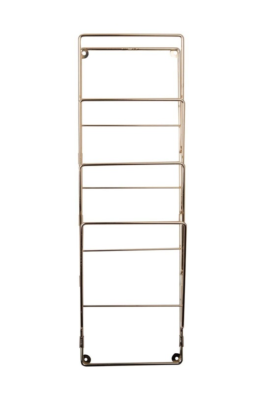 Obývacia izba a spálňa Stojan na časopisy Present Time Rack Wire CR120GD viacfarebná