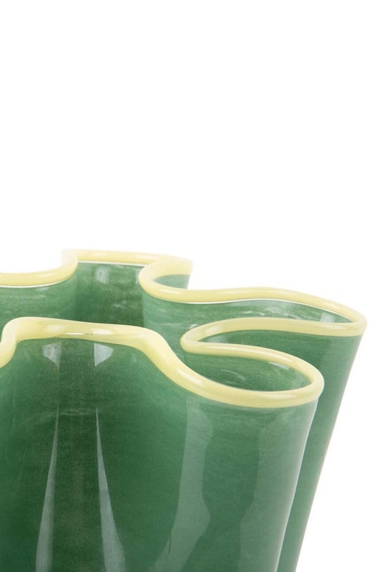 Dekorativní váza Present Time Ruffles Large PT4160GR vícebarevná AA00