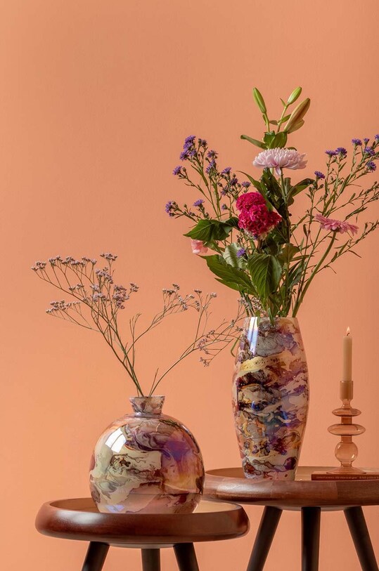 Salotto e camera Present Time vaso decorativo Melange Bottle PT4212BR multicolore
