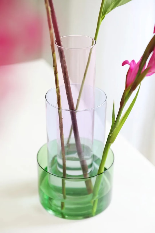 Living și dormitor &k amsterdam vaza decorativa amphi green l VA001.1 multicolor