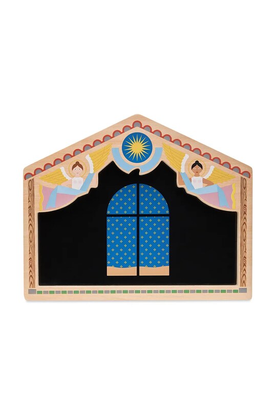 Дерев'яний пазл - вертеп &k amsterdam The Crib P12.01 барвистий