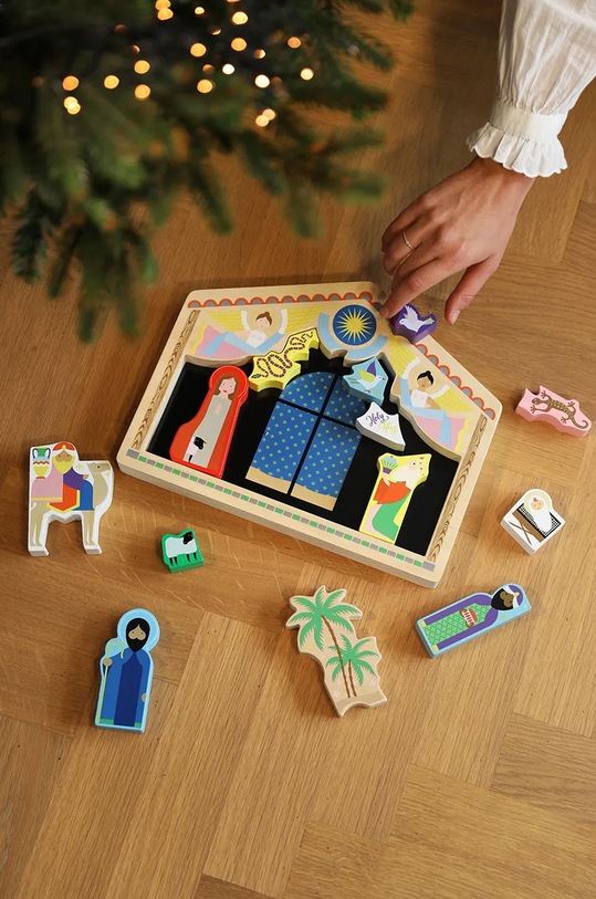 Дървен пъзел за рождество христово &k amsterdam The Crib P12.01