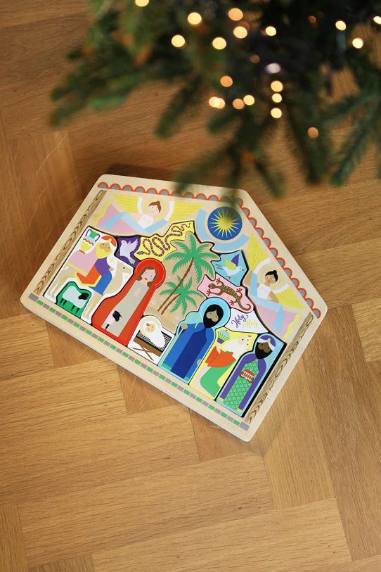 Дървен пъзел за рождество христово &k amsterdam The Crib P12.01