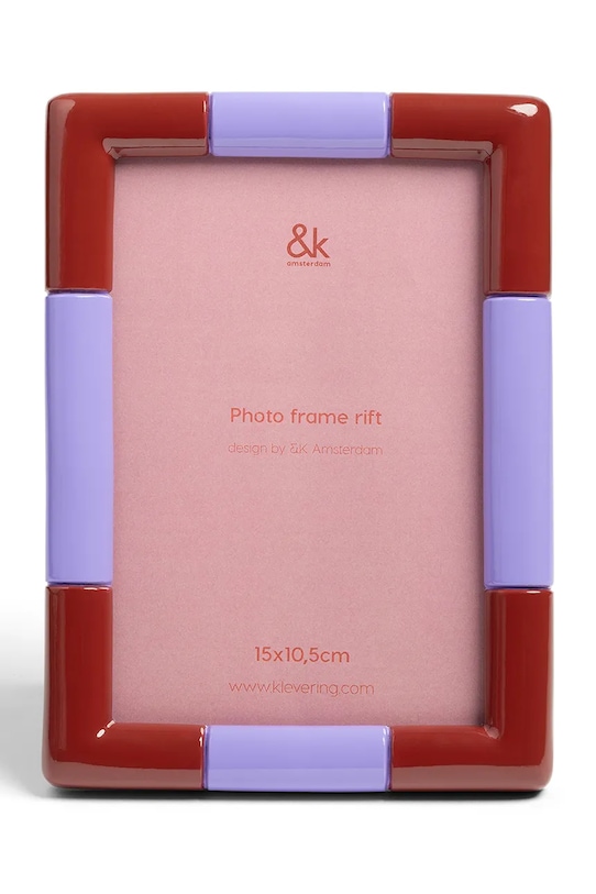 &k amsterdam ramka na zdjęcie Rift Burgundy multicolor 1661.01