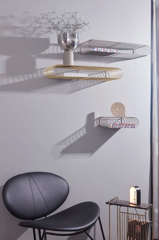 Salon i sypialnia AYTM półka ścienna Curva 503290044081 beżowy
