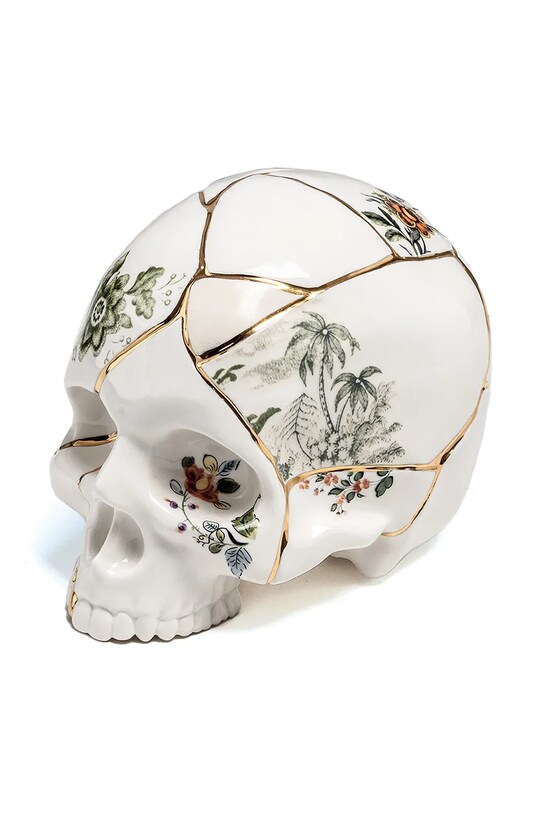 Dekoračná figúrka Seletti Kintsugi Skull viacfarebná 09943