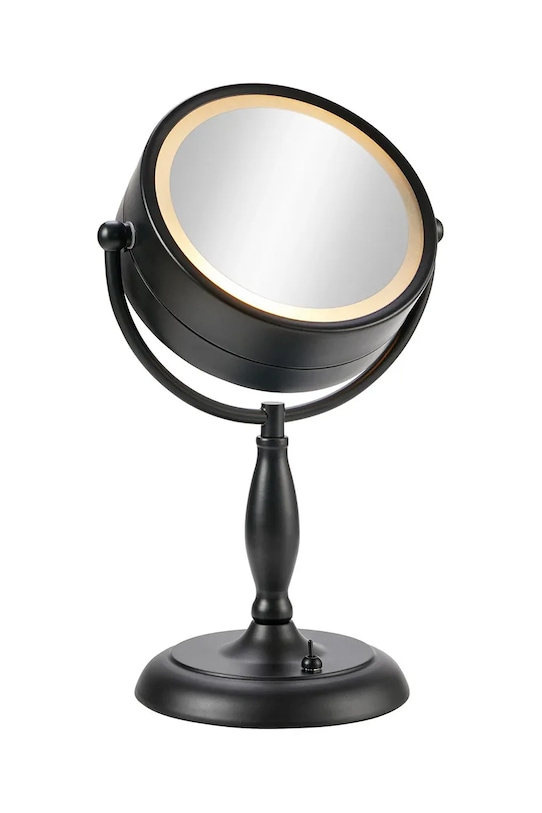 Markslöjd lustro z oświetleniem led Face czarny 108788