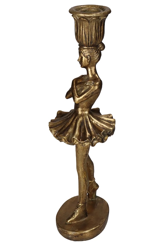 home & lifestyle świecznik dekoracyjny KAL.1259 brązowy AA00