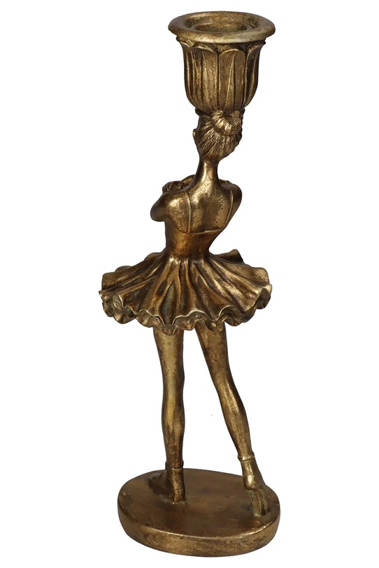 Salon i sypialnia home & lifestyle świecznik dekoracyjny KAL.1259 brązowy