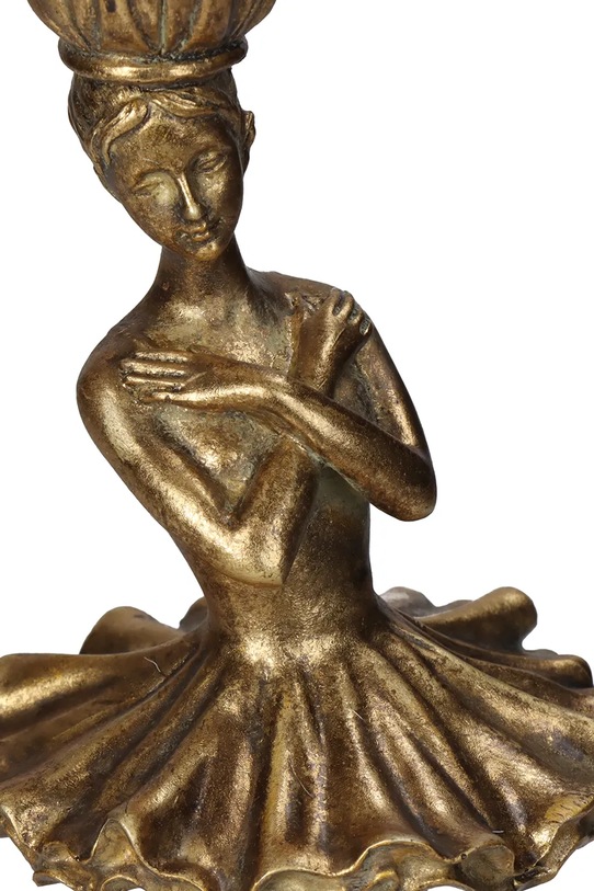 home & lifestyle świecznik dekoracyjny brązowy KAL.1259