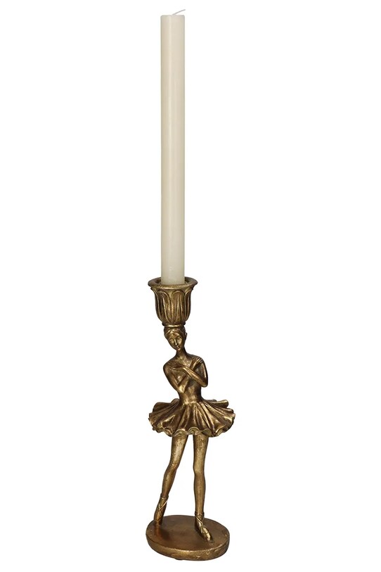 Декоративний свічник home & lifestyle KAL.1259 коричневий