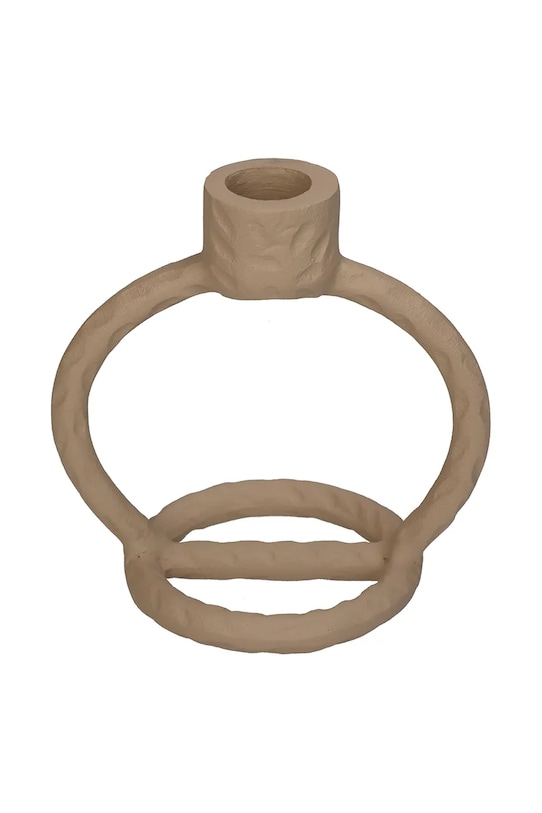 Декоративний свічник home & lifestyle бежевий KAL.1313